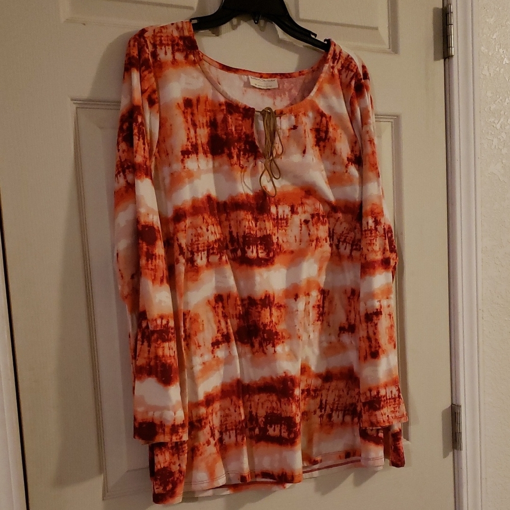 Bobbie Brooks Lady's Tie-Dye Long Sleeve Top 2X MUST BUNDLE 2+ ITEMS $5 EACH